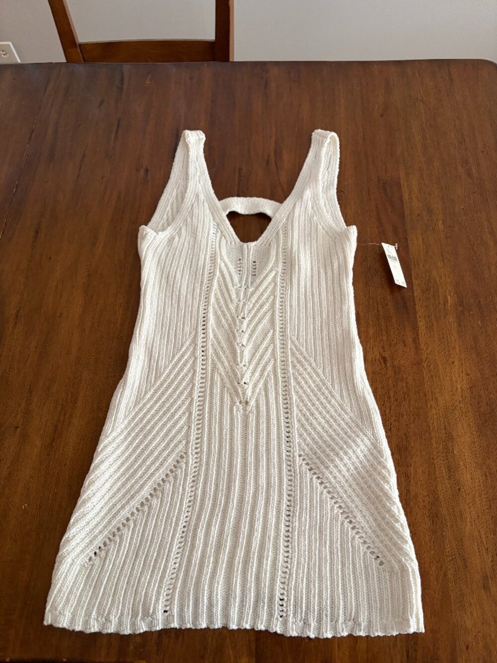 **NWT Anthropologie Ivory White Beach Cover Up Dress Size S**
